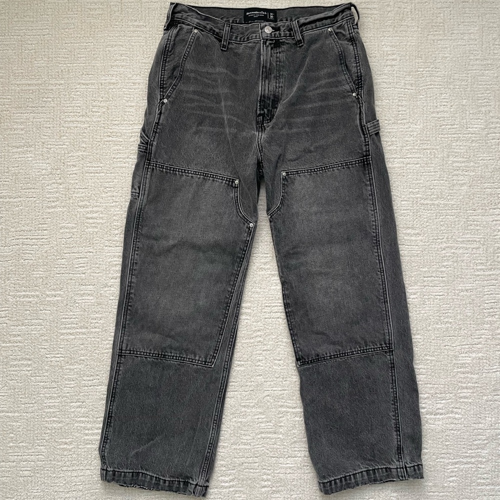 Abercrombie & Fitch Baggy Dark Gray Jeans